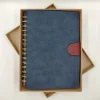 Ежедневник недатированный на пружине, искусственная кожа.